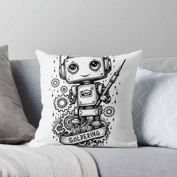 Item preview, Whimsical Robot Tattoo Flash - Tech Enthusiast Emblem designed and sold by Qubivibe.