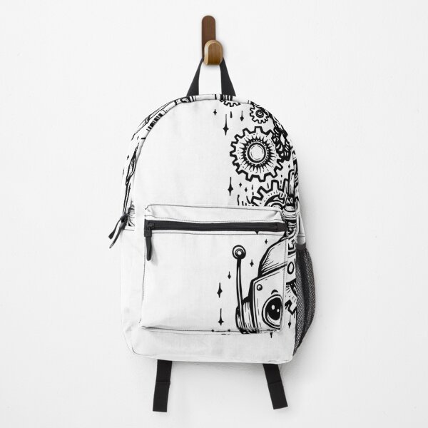 Item preview, Whimsical Robot Tattoo Flash - Tech Enthusiast Emblem designed and sold by Qubivibe.