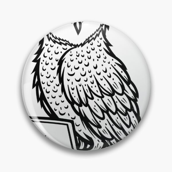 Item preview, Elegant Owl with Laptop Tattoo Flash designed and sold by Qubivibe.