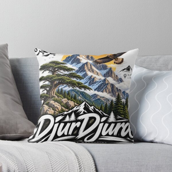 Item preview, Djurdjura Mountains Algeria – Algerian Mountain Vintage Graphic | DjurDjura Outdoor Adventure Design designed and sold by zdzdesigner.