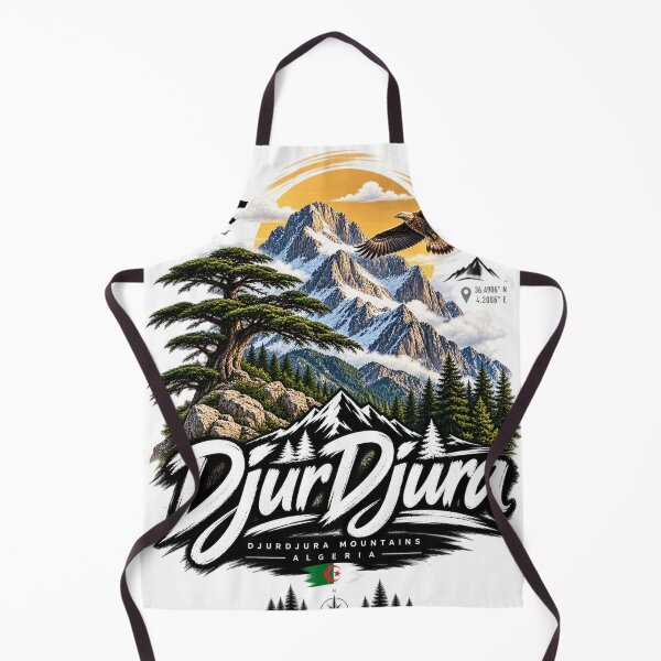 Item preview, Djurdjura Mountains Algeria – Algerian Mountain Vintage Graphic | DjurDjura Outdoor Adventure Design designed and sold by zdzdesigner.