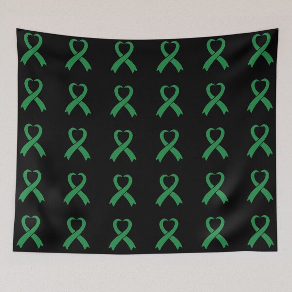 Item preview,  green ribbon, liver cancer awareness designed and sold by BlueDiamond-19.