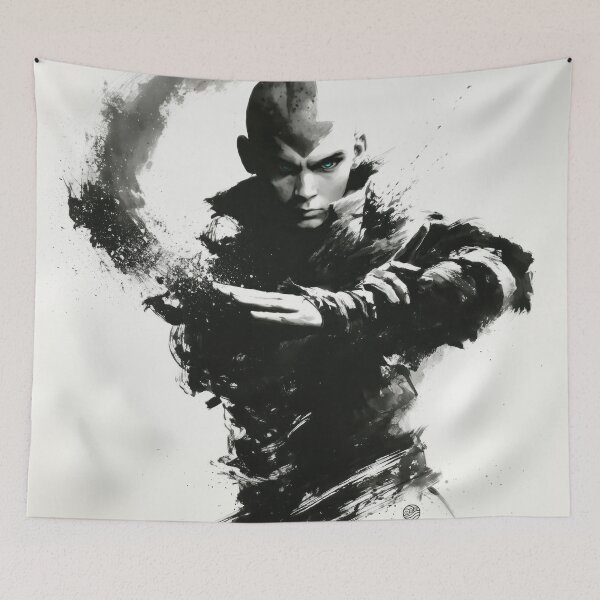 Item preview, Aang Ink Illustration The Last Airbender designed and sold by blackdogshop.