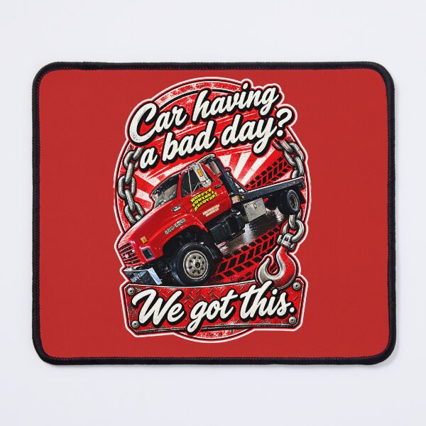 Item preview, Car Having a Bad Day? We Got This! Hoppy's Towing & Recovery Tow Truck Design designed and sold by Shabby Script Archive | Digital Designer .