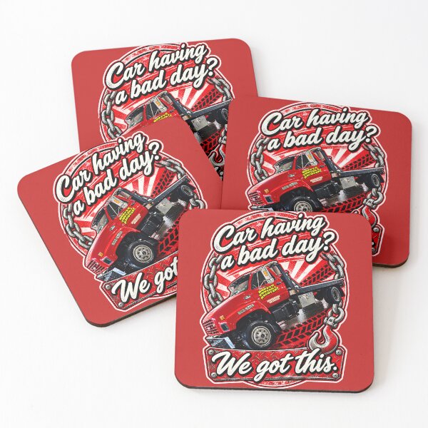 Item preview, Car Having a Bad Day? We Got This! Hoppy's Towing & Recovery Tow Truck Design designed and sold by Shabby Script Archive | Digital Designer .