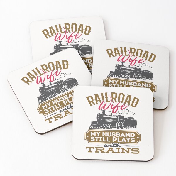 Item preview, Railroad Wife My Husband Still Plays with Trains designed and sold by jaygo.