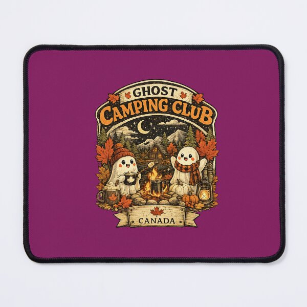 Item preview, Ghost Camping Club Canada Halloween Cute Ghost Autumn Campfire Vintage designed and sold by mocci10.