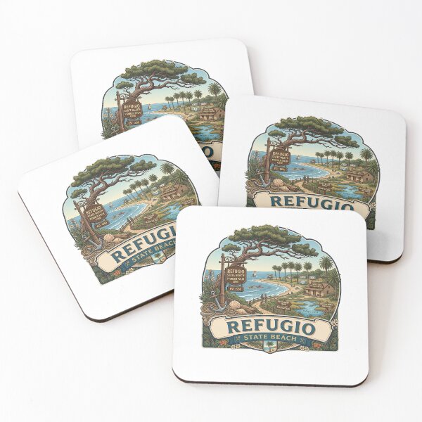 Item preview, Refugio State Beach California Pioneer Palm Cove Emblem designed and sold by LittleArij.