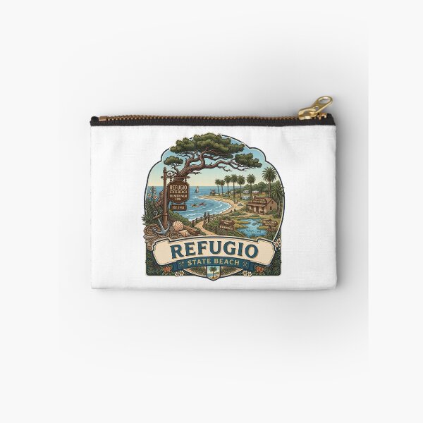 Item preview, Refugio State Beach California Pioneer Palm Cove Emblem designed and sold by LittleArij.