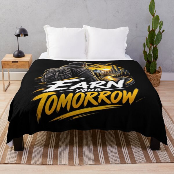 Item preview, Earn Your Tomorrow Motivational Success & Growth Mindset designed and sold by v6ziix.
