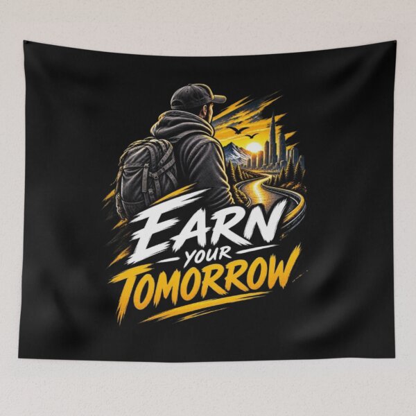 Item preview,  Earn Your Tomorrow  Motivational Success & Growth Mindset designed and sold by v6ziix.
