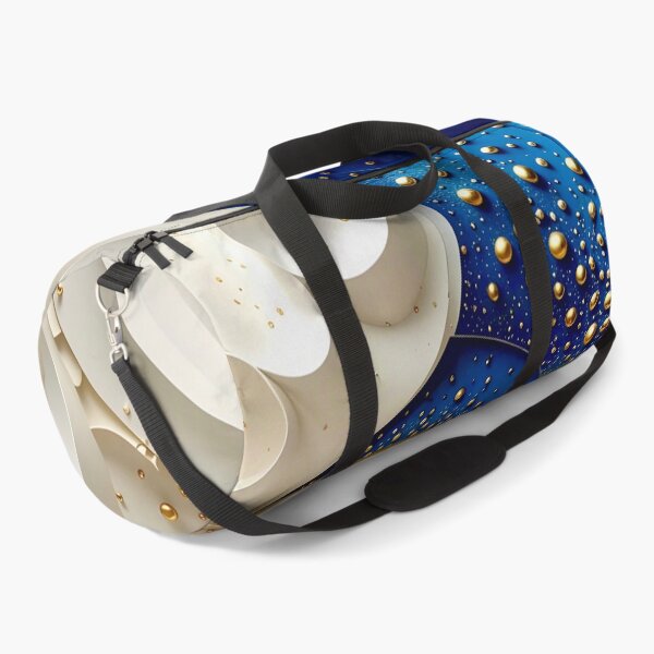 Item preview, Abstract Spiral of Colors in Blue Gold and White designed and sold by Vicky Brago-Mitchell®.
