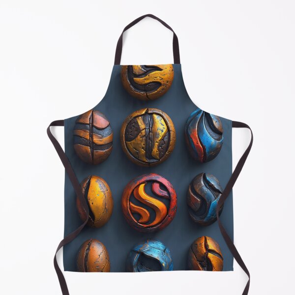 Item preview, Abstract coffee bean patterns in gold and blue designed and sold by Mianku | Für das Leben.