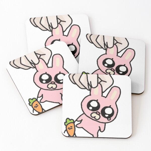 Item preview, Sad Kawaii Pink Bunny Doodle designed and sold by Tazmamert-HALOM.
