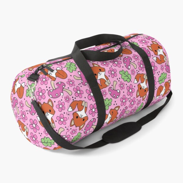 Item preview, Fox Friends Floral in Pink  designed and sold by KrisInStitches.