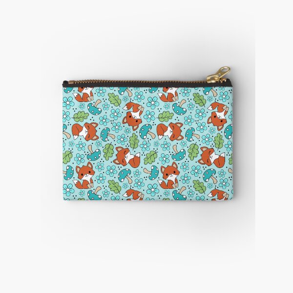 Item preview, Fox Friends Floral in Blue designed and sold by KrisInStitches.