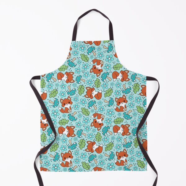 Item preview, Fox Friends Floral in Blue designed and sold by KrisInStitches.