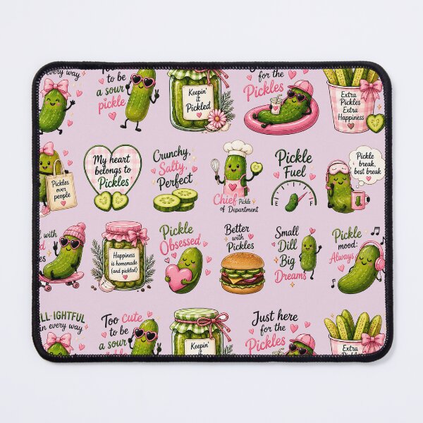 Item preview, Funny Pickle Stickers | Cute Cartoon Pickle Lover Foodie Design | Girly Dill Pickle Humor designed and sold by Verycutethings.