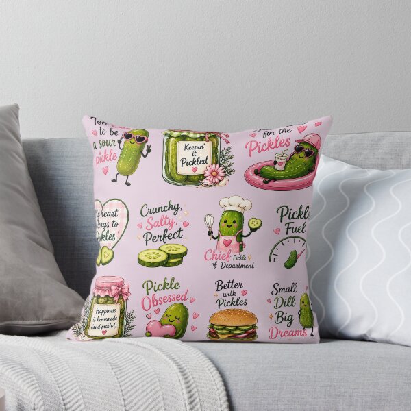 Item preview, Funny Pickle Stickers | Cute Cartoon Pickle Lover Foodie Design | Girly Dill Pickle Humor designed and sold by Verycutethings.