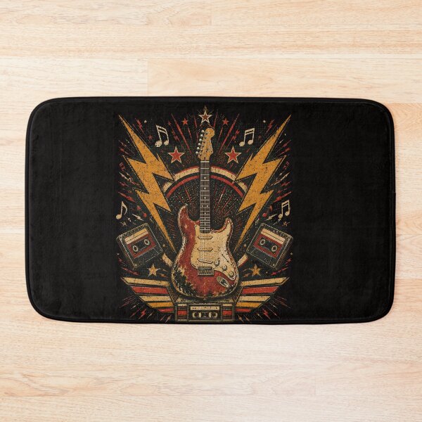 Item preview,  Winged Flying Phoenix Guitar Vintage 80s 90s Classic Rock Music Lover Band Music Art  designed and sold by SARAGOZ.