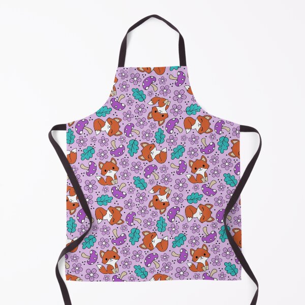 Item preview, Fox Friends Floral in Purple designed and sold by KrisInStitches.