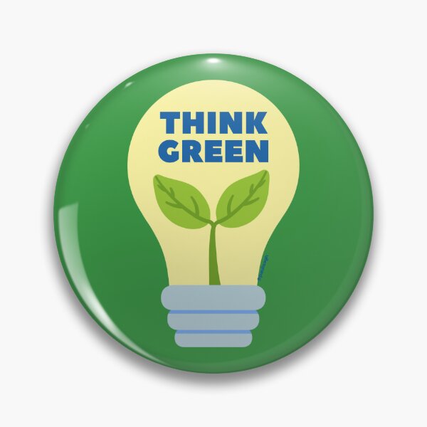 Item preview, Think green sticker designed and sold by DesignPMG.