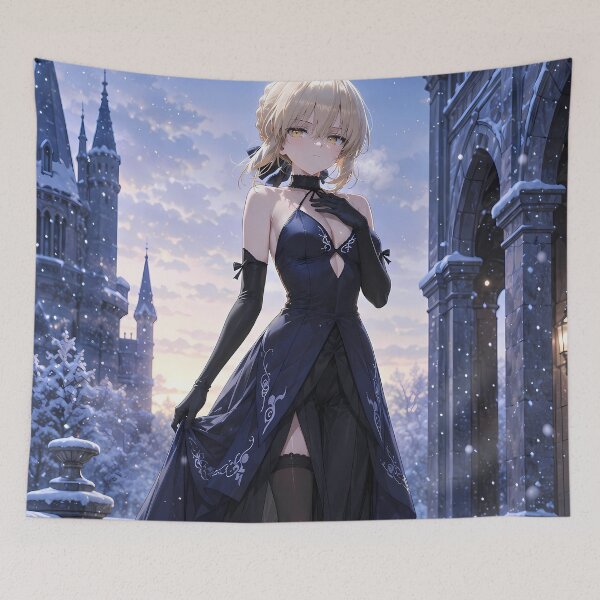Item preview, Saber Alter Fate Stay Night Snowy Castle Majesty designed and sold by mildaclairmo.