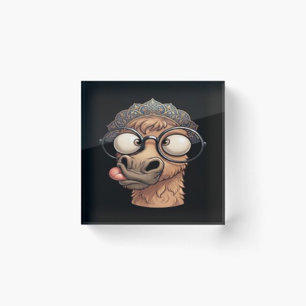 Item preview, Funny Quirky Camel with Glasses and Traditional Crown Art designed and sold by DailySparks.