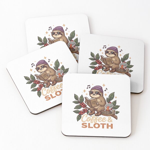 Item preview, Cute Hiking Sloth Tropical Adventure Outdoor Sticker designed and sold by maykgg.