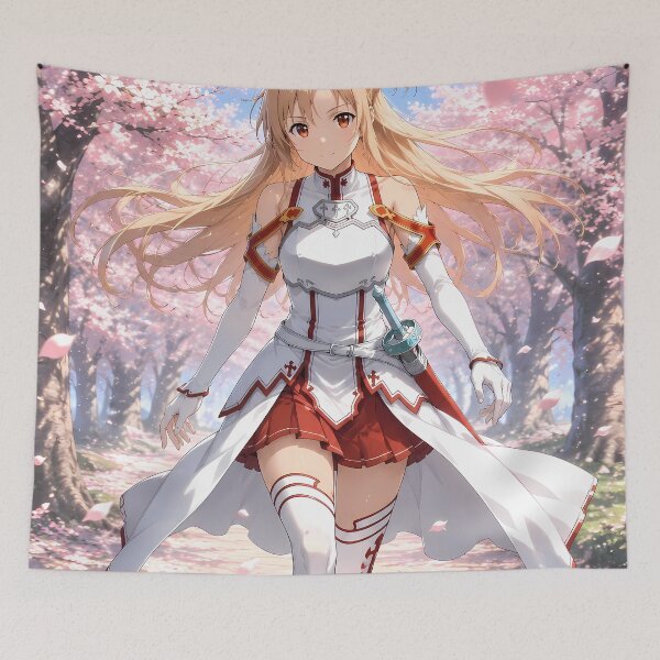Item preview, Asuna Sword Art Online Cherry Blossom Path designed and sold by mildaclairmo.