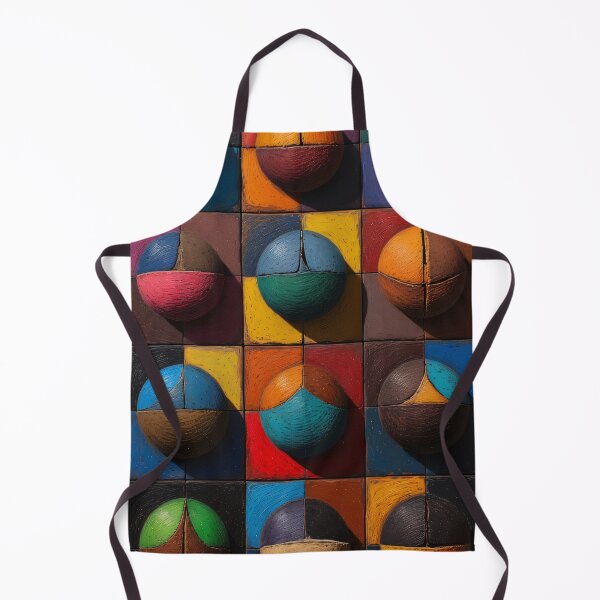 Item preview, Geometric balls arranged on colored tiles designed and sold by Mianku | Für das Leben.