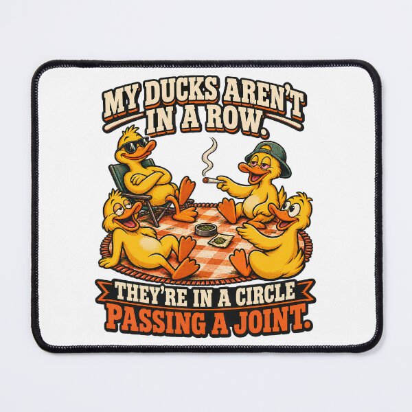 Item preview, Funny Stoner T-Shirt, My Ducks are Not in A Row Theyre in A Circle Passing A Joint, Cannabis Humor Gift, Weed Lover Graphic Tee designed and sold by OUICHA.
