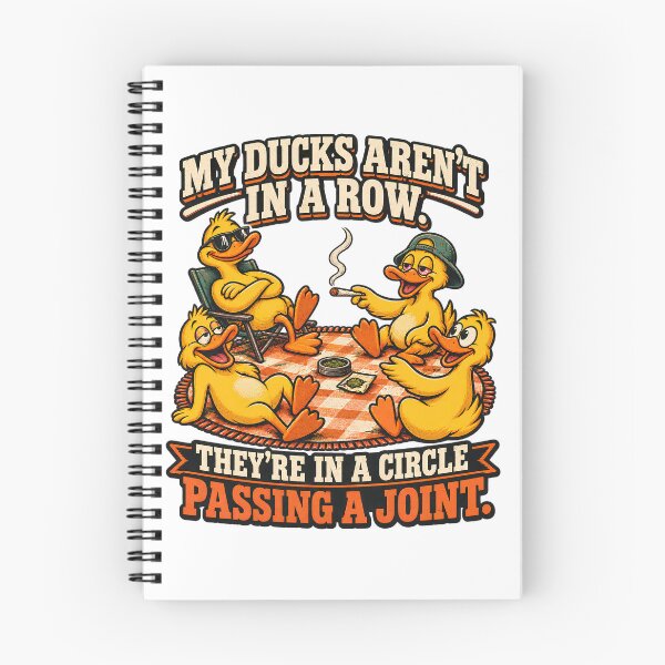 Item preview, Funny Stoner T-Shirt, My Ducks are Not in A Row Theyre in A Circle Passing A Joint, Cannabis Humor Gift, Weed Lover Graphic Tee designed and sold by OUICHA.