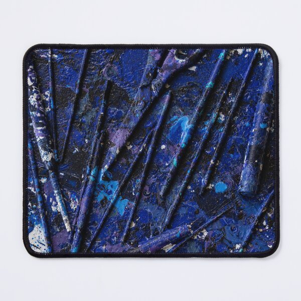 Item preview, Midnight Blue Scissors and Tool Chaos Mixed Media Art designed and sold by THE SPLATTERED HAUS BY SAGE BANKS.