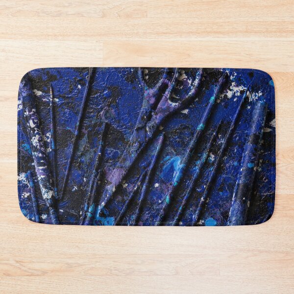 Item preview, Midnight Blue Scissors and Tool Chaos Mixed Media Art designed and sold by THE SPLATTERED HAUS BY SAGE BANKS.