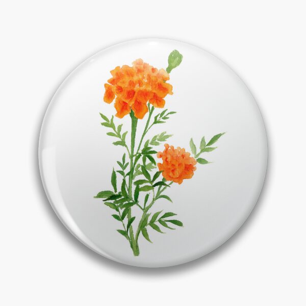 Item preview, June 5th birthday flower Marigold designed and sold by 366birthflower.