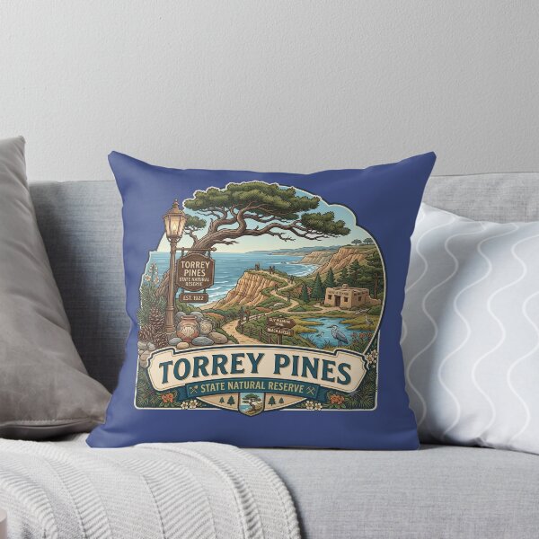 Item preview, Torrey Pines State Natural Reserve California Vintage Emblem designed and sold by LittleArij.