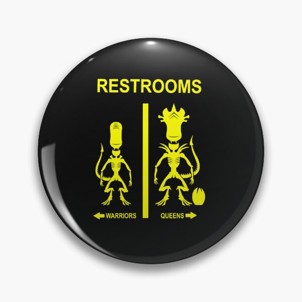 Item preview, Aliens Restrooms designed and sold by thesircurly.