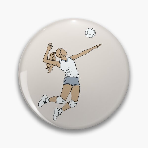 Item preview, Volleyball One Line Drawing designed and sold by MaddiLoppnow.