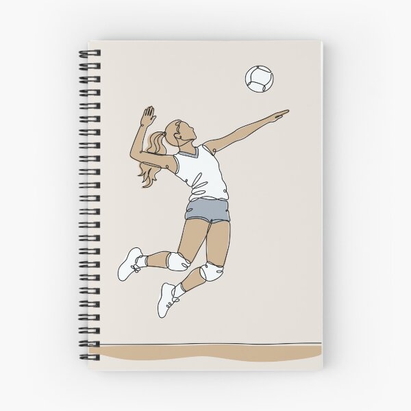 Item preview, Volleyball One Line Drawing designed and sold by MaddiLoppnow.
