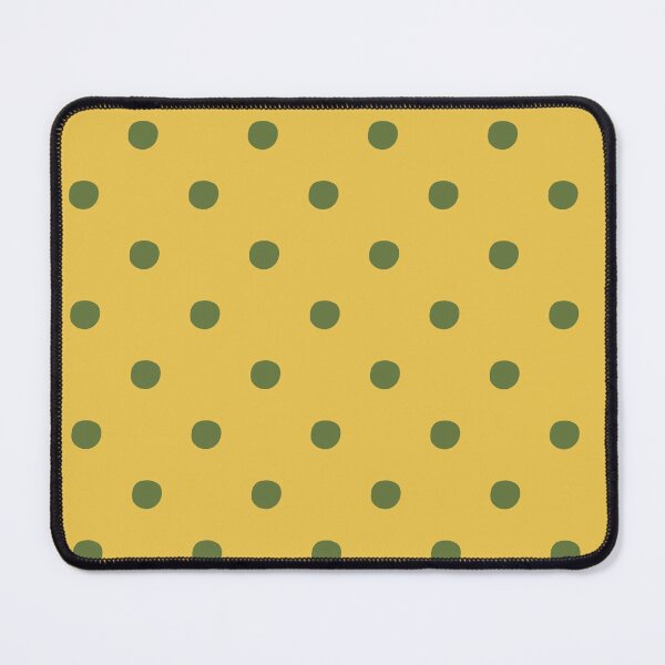 Item preview, Mustard Yellow and Olive Green Polka Dots | Retro Green Spots on Yellow Pattern | Vintage Mustard and Green Dotty Pattern | Retro Yellow and Green Polka Dot Seamless Pattern designed and sold by VivaFy.