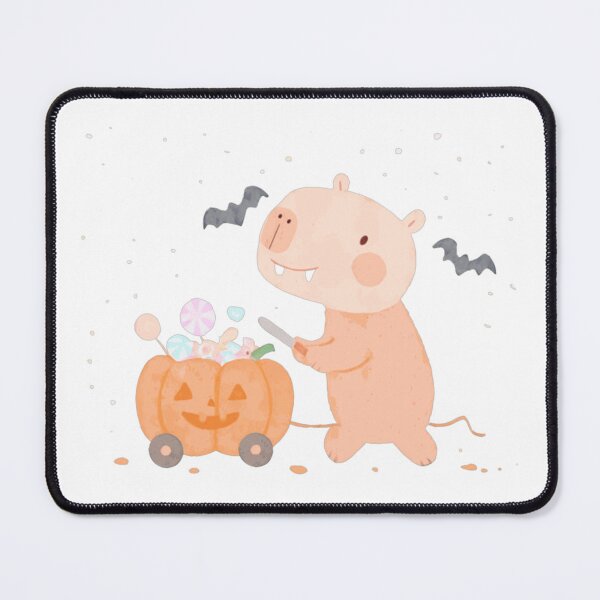 Item preview, Cute Halloween Capybara Vampire With Pumpkin Candy Cart Tee designed and sold by LinneaMiller.