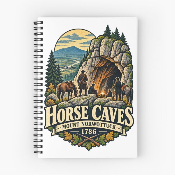 Item preview, Horse Caves 1786 – Mount Norwottuck Shays’ Rebellion designed and sold by Past in Threads.