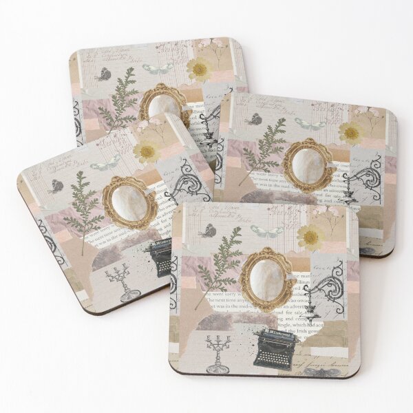 Item preview, Soft Vintage Botanical Literary Collage designed and sold by kelljacoy.