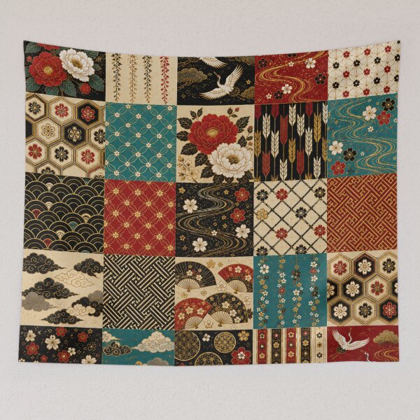 Item preview, Japanese Patchwork – Traditional Harmony designed and sold by lbl-shop.