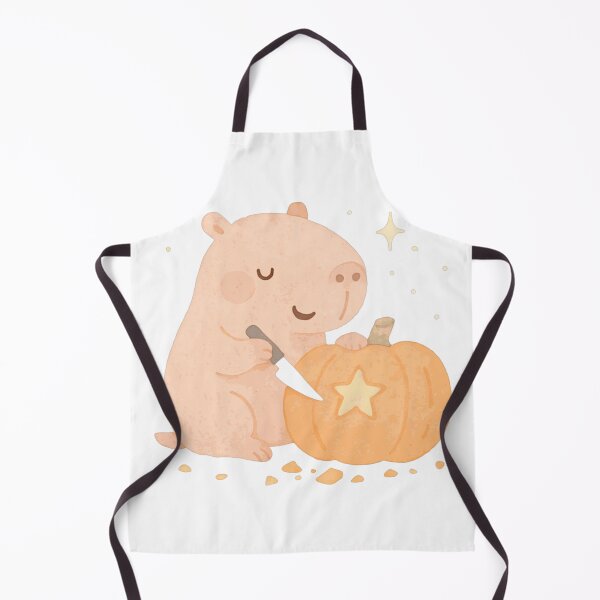 Item preview, Cute Halloween Capybara Carving Star Pumpkin Tee designed and sold by LinneaMiller.