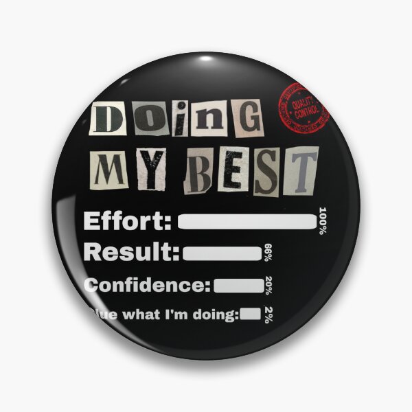 Item preview, Doing My Best Funny Cutout Lettering T-Shirt | Relatable Everyday Life Shirt designed and sold by FuzzDrive.