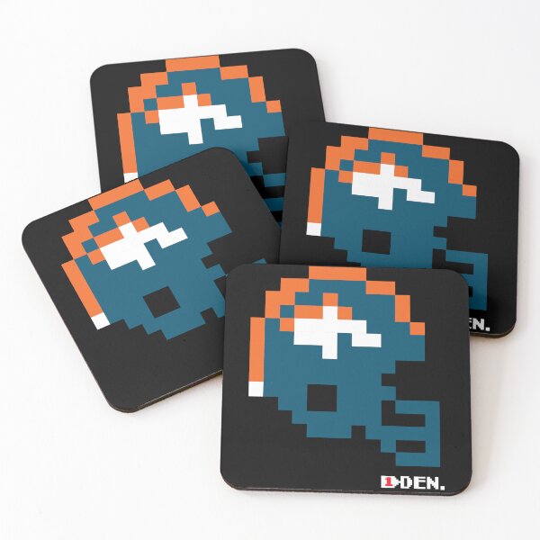 Aperçu de l'œuvre Casque Tecmo Bowl des Broncos créée et vendue par TecmoBowlSports.