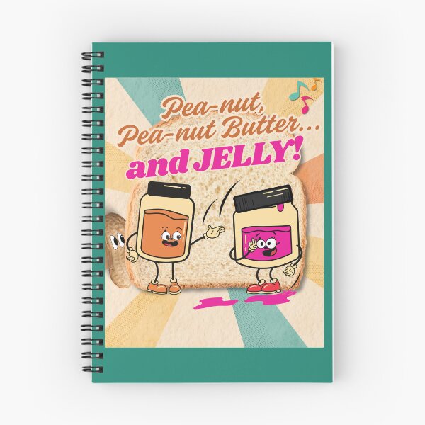 Artikelvorschau, Erdnussbutter- und Marmeladenlied – Retro-Tanz-PB&J-Cartoon-Food-Duo entworfen und verkauft von pulse_retail.