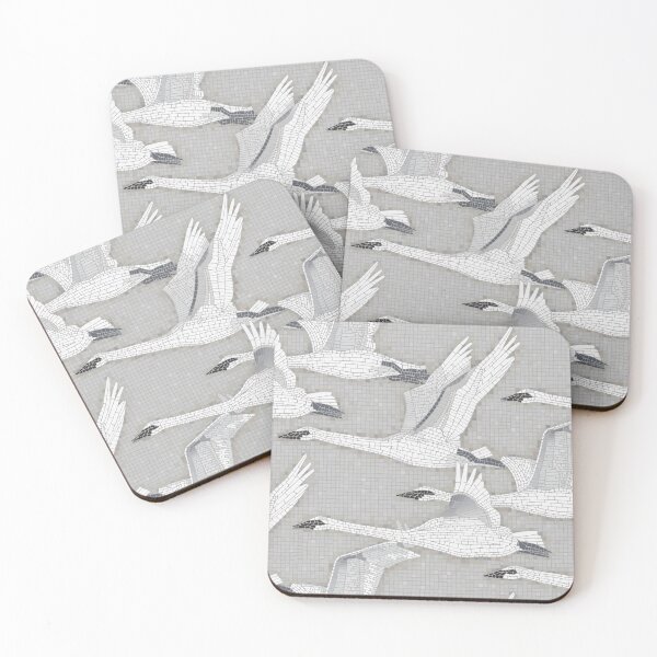 Item preview, swan mosaic stone designed and sold by scrummy.